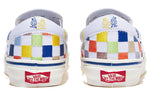 Vans slip-on Low Tops Casual Skateboarding Shoes Unisex White Blue Multi-Color 'White Yellow Blue' VN0A5KX8AVZ