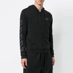 Off-White Unisex Print Jacket Black/Grey OMBB033E181920020901