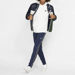 Nike Athleisure Casual Sports Stand Collar protection against cold Stay Warm Jacket Blue Green Colorblock BV4686-451