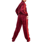 Men's adidas x IVY PARK Crossover Solid Color Stripe Sports Pants/Trousers/Joggers Red HN0306