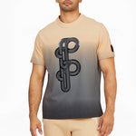 PUMA x PRONOUNCE Graphic Tee Crossover Gradient Tie Dye Sports Short Sleeve Khaki 532144-20