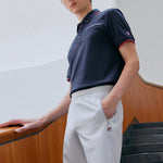 FILA Red Colorblock Logo Short Sleeve polo Blue F11M121120F-NV
