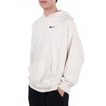 (WMNS) Nike Embroidered Logo Loose Hoodie Autumn White DM6202-030