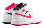 (GS) Air Jordan 1 Retro Mid 'White Black Hyper Pink' 555112-106