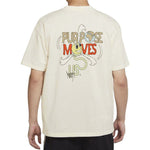 Men's Nike Multi-Color Printing Logo Round Neck Short Sleeve White T-Shirt DV5622-902