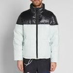 Men's adidas originals x alexander wang Crossover Translucent Ripstop Contrast Color Stitching Mint Green Down Jacket DT9504