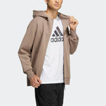 adidas Wuji Series Sportswear Casual Hooded Jacket 'Brown' HN8979