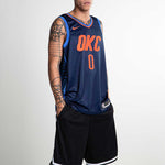 Nike Russell Westbrook Statement Edition Swingman Jersey SW 'Dark Blue' 877216-419