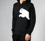 PUMA Logo Knitting Hooded Fleece Black 580566-01