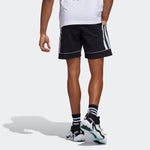 adidas Dm Short Stripe Loose Sports Basketball Shorts Black HB6763