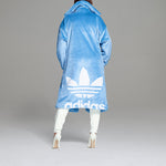 adidas originals x Ivy Park Crossover Plush Long Large Jacket Couple Style Blue H18983