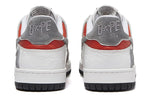 A BATHING APE Sk8 Sta White Red 1H80-191-017