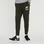 Men's Nike SS22 Logo Alphabet Printing Knit Bundle Feet Sports Pants/Trousers/Joggers Autumn Green DM6553-355