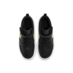 (PS) Nike Court Borough Low 2 'Black Metallic Gold Star' BQ5451-011