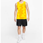 Air Jordan Printed Poolside Printing Basketball Sports Vest Yellow CJ6231-728