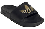 (WMNS) adidas Adilette Lite Slide 'Black Matte Gold' GZ6196