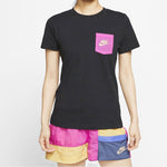 (WMNS) Nike As W Nsw Tee Contrasting Colors logo Short Sleeve Black CT8855-010