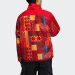 adidas originals Cny Aop Jkt New Year's Edition Stay Warm Reversible Stand Collar logo Sports Jacket Red HD0317