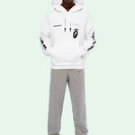 Off-White Split Arrows Hooded Fleece Men White OMBB037E19D250100110