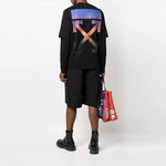 Men's Off-White Gradient Arrow Long Sleeves Loose Fit Black T-Shirt OMAB066F21JER0041084