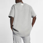 Men's Nike NRG Ti Warm Up Top x Fear of God FOG Gray Zipper Short Sleeve Tops 'Dark Grey Heather Black' AR0629-063
