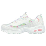 (WMNS) Skechers D'Lites Blooming Fields Sneakers 'White Multi' 149794-WMLT