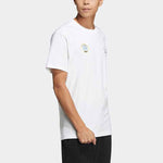 adidas neo M Sw Slogan Tee Solid Color Alphabet Printing Athleisure Casual Sports Short Sleeve Couple Style White HC9740