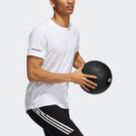 adidas Elevate Train T Reflective Training Sports Short Sleeve White HB8521
