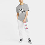 Air Jordan Printing Casual Sports Round Neck Short Sleeve Gray CU9570-091