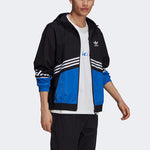 adidas originals MENS TGP Windbreaker Moto Cross-country Tat Jacket Black HA4741