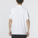 adidas Solid Color Stripe Tennis Athleisure Casual Sports Short Sleeve Polo Shirt White HF1815