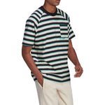 adidas originals Pocket Stripe Round Neck Short Sleeve Green HT1662