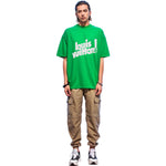Men's LOUIS VUITTON Round Neck Logo Alphabet Printing Classic Short Sleeve Green 1A97OB
