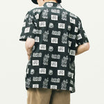Vans x DUYANAIZI Series Printing Pattern Casual Sports Short Sleeve Black Shirt VN0A5F44ZHA