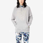 (WMNS) KENZO Large Tiger Head Hoodie 'Light Grey' F962SW8644X5-94