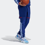 Men's adidas x Trey Young Crossover Trae Pant Splicing Basketball Sports Pants/Trousers/Joggers Blue H56315