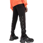 Men's Off-White FW22 Diagonals Diagonal Stripes Bundle Feet Sports Pants/Trousers/Joggers Black OMHG011C99KNI0011006