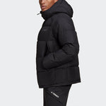 adidas Sports Windproof Stay Warm hooded down Jacket Black GE9901