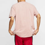Air Jordan V neck Button Breathable Short Sleeve Pink AT9823-623