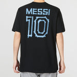 adidas M Messi G T Character Alphabet Numeric Printing Soccer/Football Sports Short Sleeve 1 0 Black HA0931