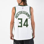 Nike Giannis Antetokounmpo Association Edition Swingman Basketball Jersey 34 SW 'White' 864429-100