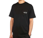 Vans Back Printing Short Sleeve Couple Style Black VN0A4MQDBLK