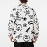 adidas neo x SESAME STREET Crossover Limited Full Print Polar Fleece Long Sleeves Jacket White HD7298