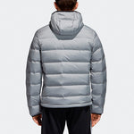 adidas logo hooded Stay Warm Casual Outdoor Down Jacket Asia Edition Gray CZ1386