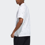 adidas Fi Polo Aop Logo Printing Training Sports Short Sleeve Polo Shirt White GP0998