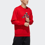 adidas CNY Graphic Logo Prints Sweatshirt Red GP1838
