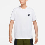 Men's Nike Sportswear Logo Alphabet Printing Round Neck Short Sleeve White T-Shirt DR7810-100