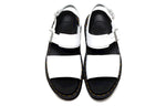 (WMNS) Dr. Martens Voss Leather Thick Bottom Sandals White 26725100