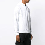 Off-White Diagonal Sleeve Unfinished Popover Hoody White OMBB034E19E300030191