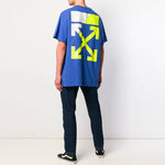 Off-White SS19 Arrows Oversize Short Sleeve T-Shirt 'Blue Neon Green' OMAA038S191850063060
